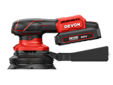 大有DEVON 125MM圓型砂紙機(鋰20V)(無刷) 2101-Li-20(淨機)