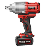 大有DEVON 充電扳手(鋰20V)(無刷)(1900N.m反轉)(淨機) 5758-Li-20
